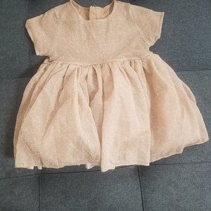 shimmery pink little girls dress.